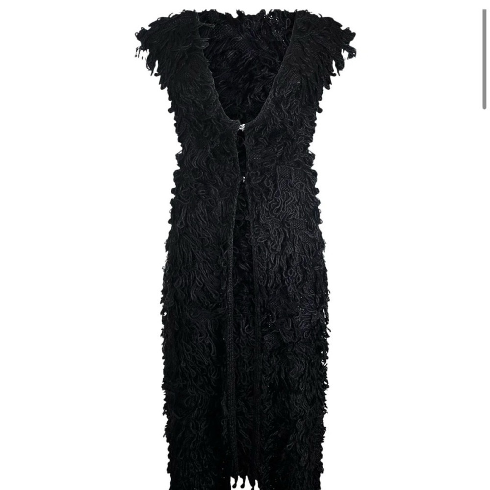 Mondenero Black Wool Maxi Vest /Dress | Size L